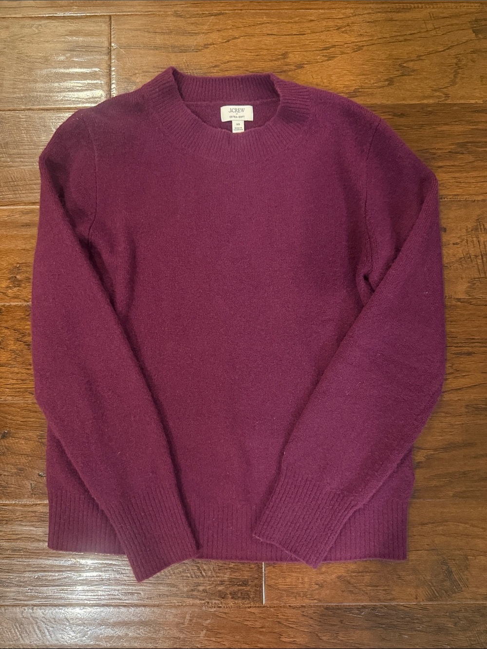 J. Crew Women’s Crewneck Sweater in Deep Plum